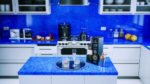 sparkle-blue kitchen